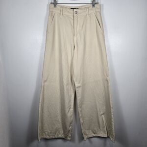 Banana Republic Wide Leg Pants in Light Beige